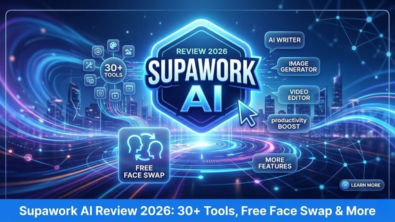 Supawork AI Review 2026:30+ Tools, Free Face Swap & More